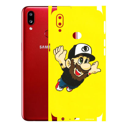 Samsung A/S Series Phone Skins (All Models) - Flying Beardo - 3D Embossed Finish (L-60) Samsung Galaxy A10S