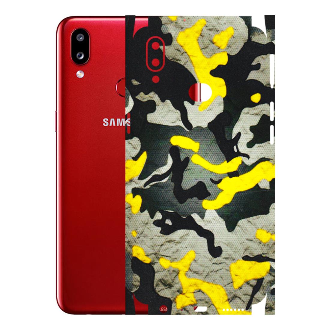 Samsung A/S Series Phone Skins (All Models) - Yellow Camouflage - 3D Embossed Finish (L-61) Samsung Galaxy A10S