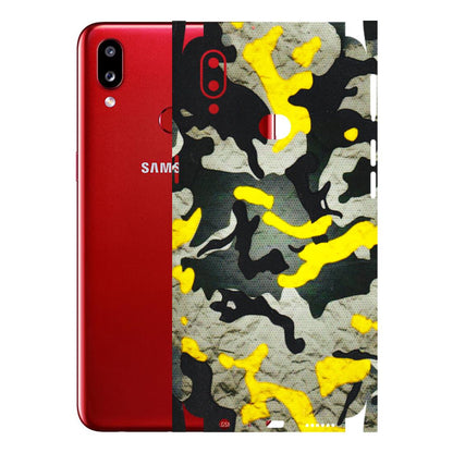 Samsung A/S Series Phone Skins (All Models) - Yellow Camouflage - 3D Embossed Finish (L-61) Samsung Galaxy A10S