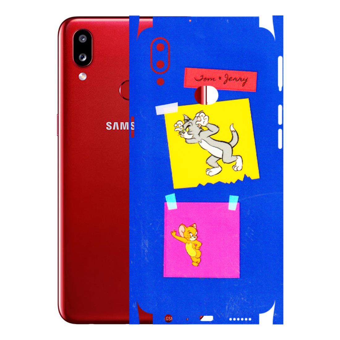 Samsung A/S Series Phone Skins (All Models) - Tom N Jerry Sticky Notes - 3D Embossed Finish (L-88) Samsung Galaxy A10S
