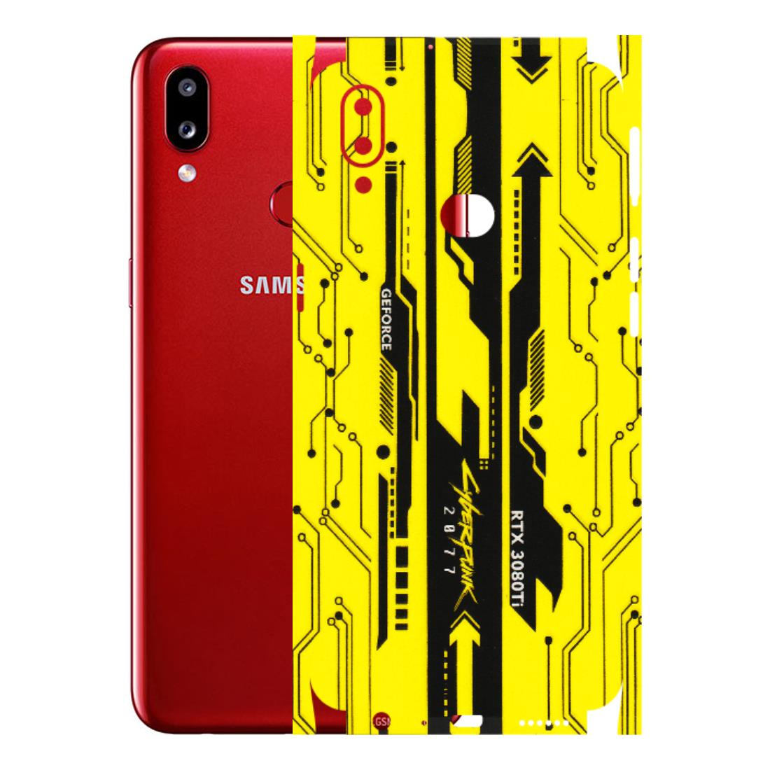 Samsung A/S Series Phone Skins (All Models) - Yellow Cyberpunk - 3D Embossed Finish (L-93) Samsung Galaxy A10S