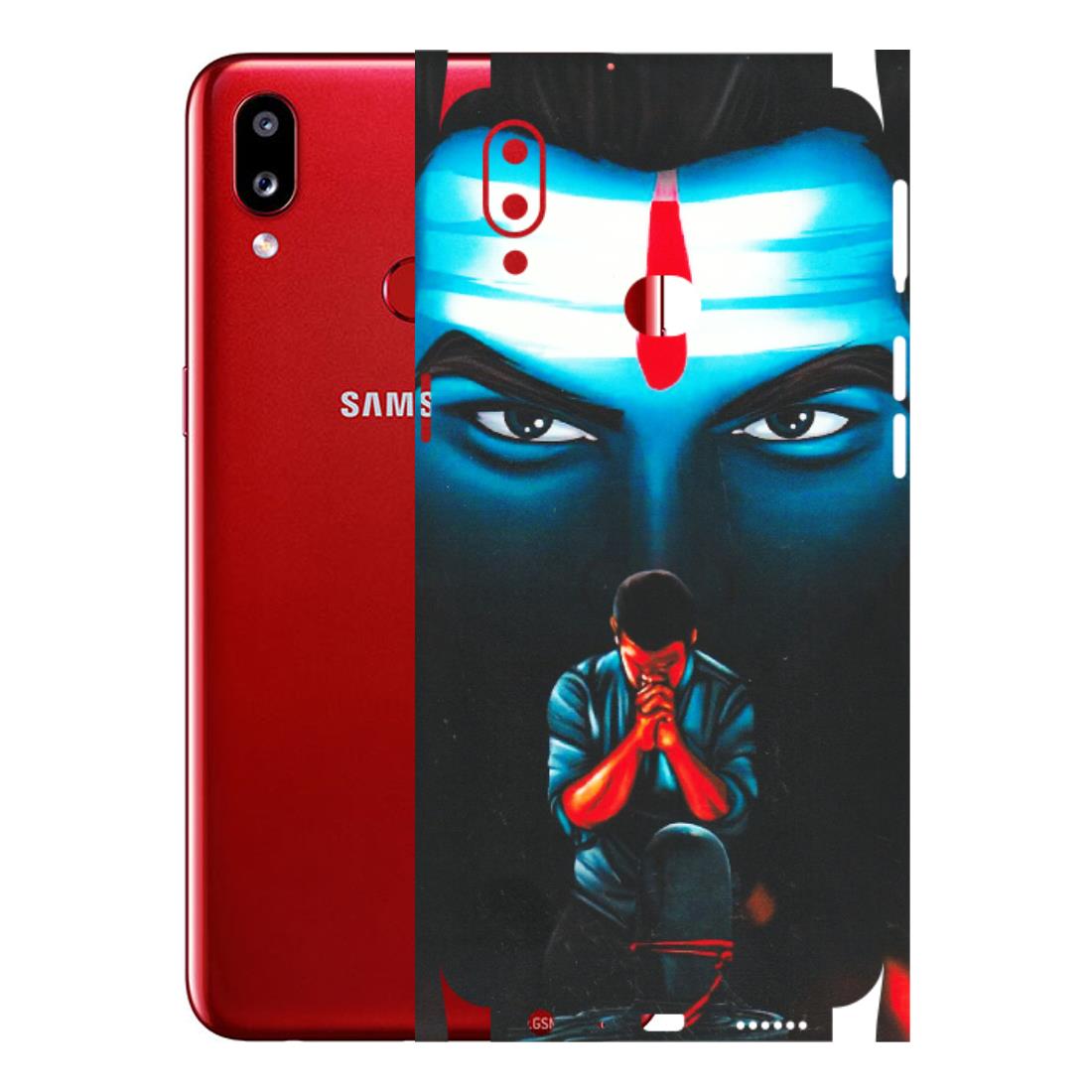Samsung A/S Series Phone Skins (All Models) - Mahakal Bhakt - Matte Finish (M-112) Samsung Galaxy A10S