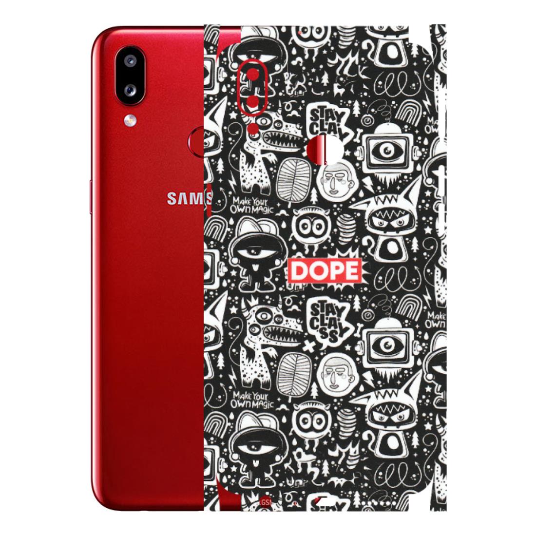 Samsung A/S Series Phone Skins (All Models) - Dope Stay Classy Black Doodles - Matte Finish (M-126) Samsung Galaxy A10S