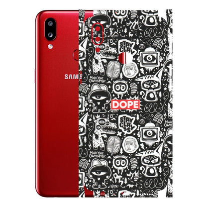 Samsung A/S Series Phone Skins (All Models) - Dope Stay Classy Black Doodles - Matte Finish (M-126) Samsung Galaxy A10S