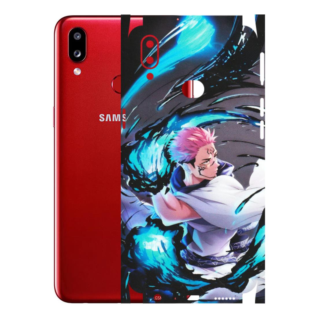 Samsung A/S Series Phone Skins (All Models) - New Jujutsu Kaisen Grey Blue Anime - Matte Finish (M-127) Samsung Galaxy A10S