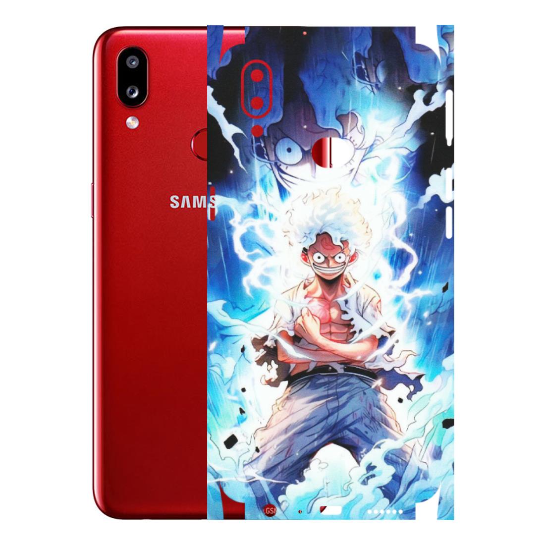 Samsung A/S Series Phone Skins (All Models) - Blue Thunder Luffy Anime - Matte Finish (M-132) Samsung Galaxy A10S