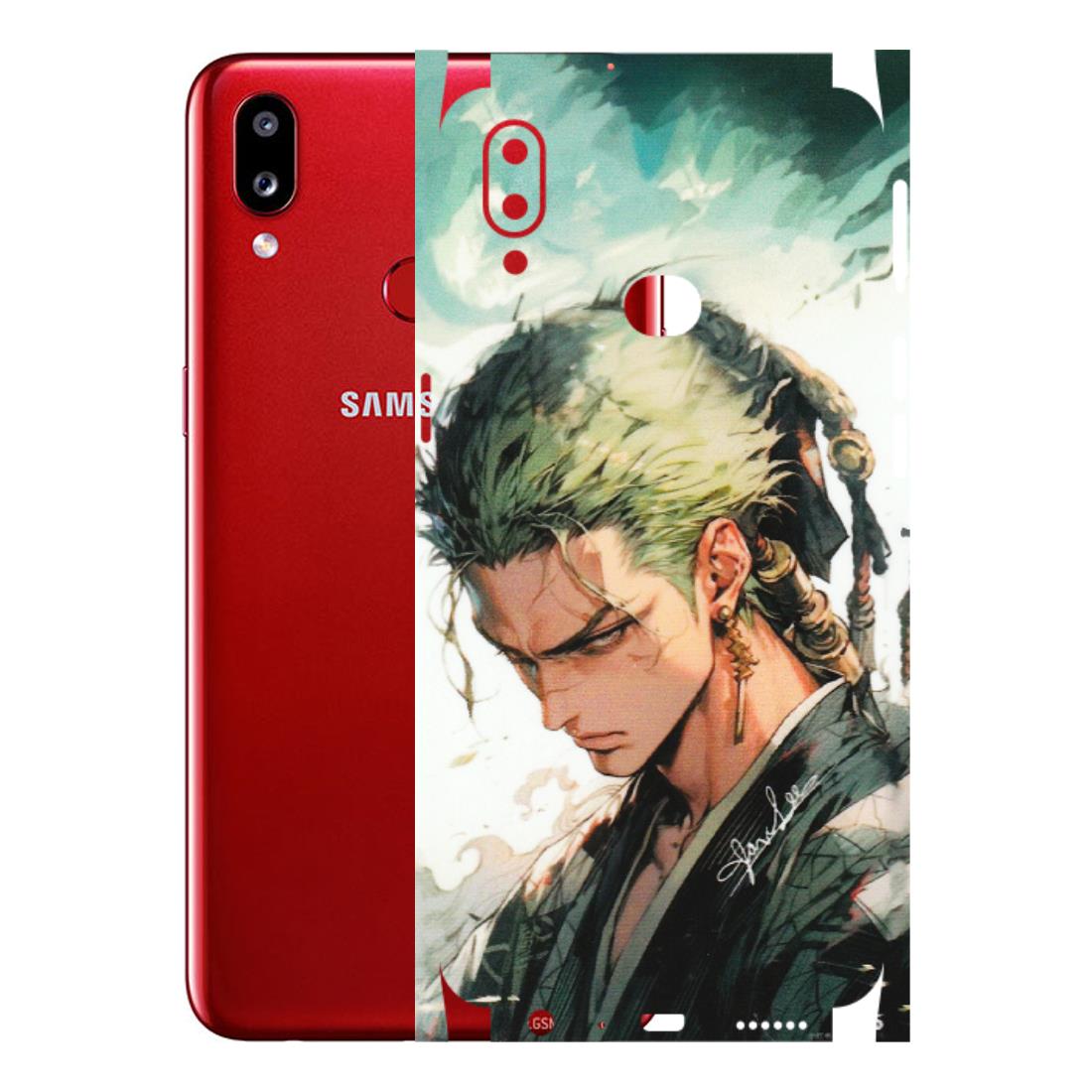 Samsung A/S Series Phone Skins (All Models) - New Roronoa Zoro One Picece Anime - Matte Finish (M-140) Samsung Galaxy A10S