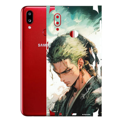 Samsung A/S Series Phone Skins (All Models) - New Roronoa Zoro One Picece Anime - Matte Finish (M-140) Samsung Galaxy A10S