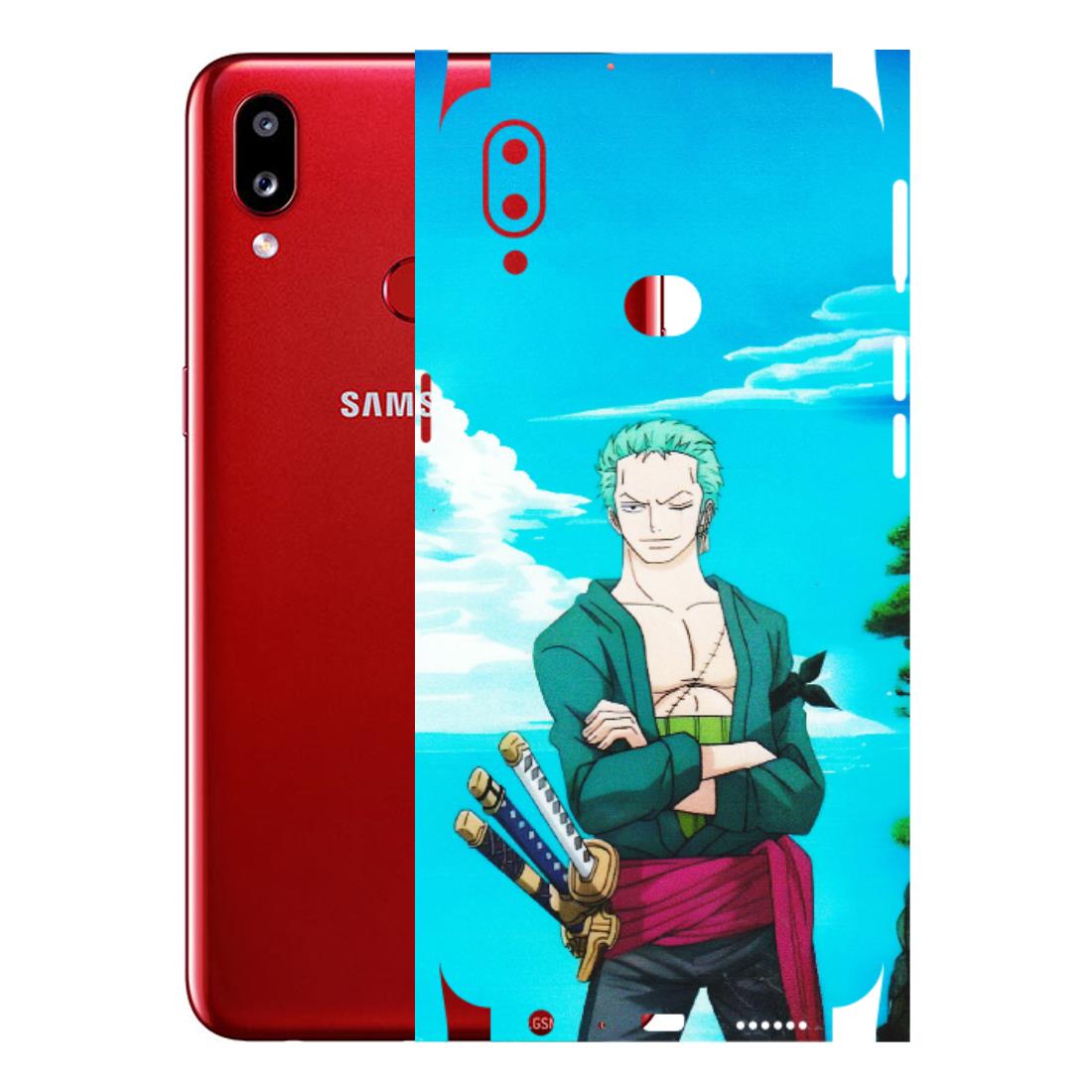 Samsung A/S Series Phone Skins (All Models) - Cool Swordman Zoro Anime - Matte Finish (M-143) Samsung Galaxy A10S