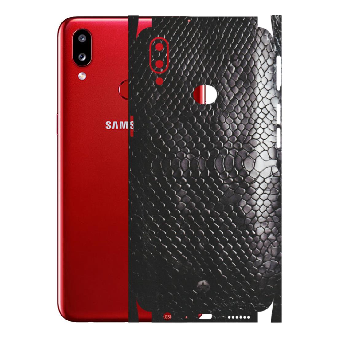 Samsung A/S Series Phone Skins (All Models) - Black Snack Leather - Matte Finish (M-147) Samsung Galaxy A10S