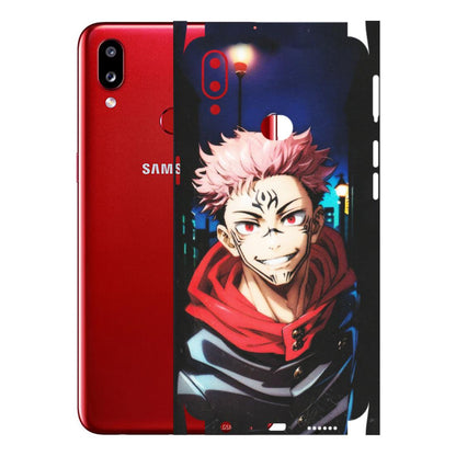Samsung A/S Series Phone Skins (All Models) - Yuji Itadori Funny Face Anime - Matte Finish (M-152) Samsung Galaxy A10S