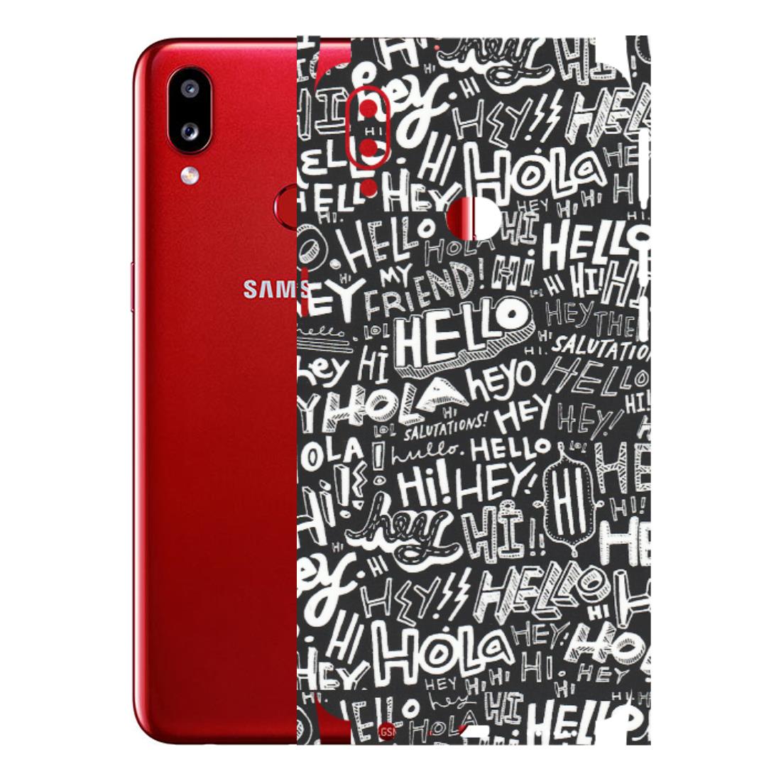 Samsung A/S Series Phone Skins (All Models) - Hi Hello Doodles - Matte Finish (M-25) Samsung Galaxy A10S