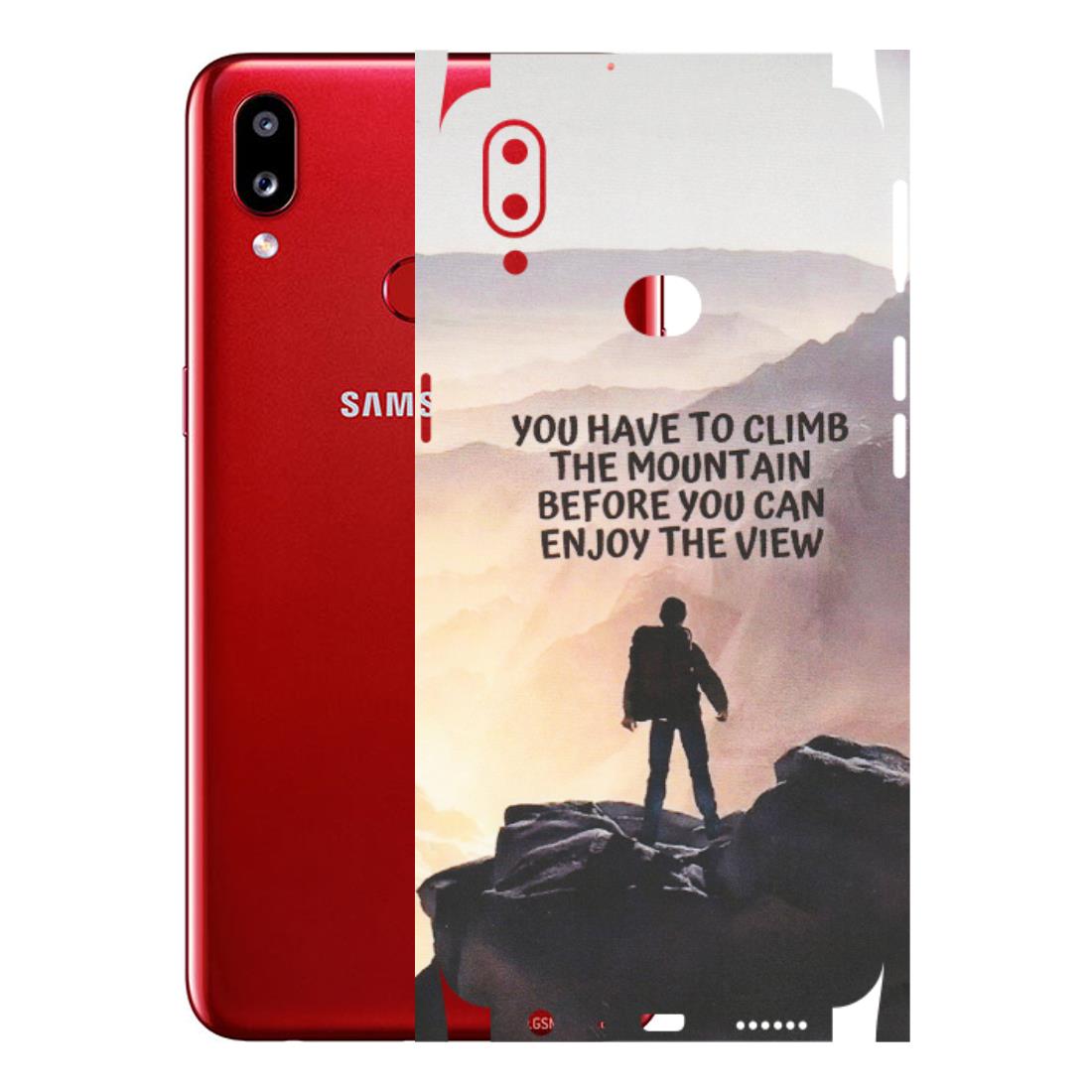 Samsung A/S Series Phone Skins (All Models) - Motivational Hiking Mountain - Matte Finish (M-28) Samsung Galaxy A10S