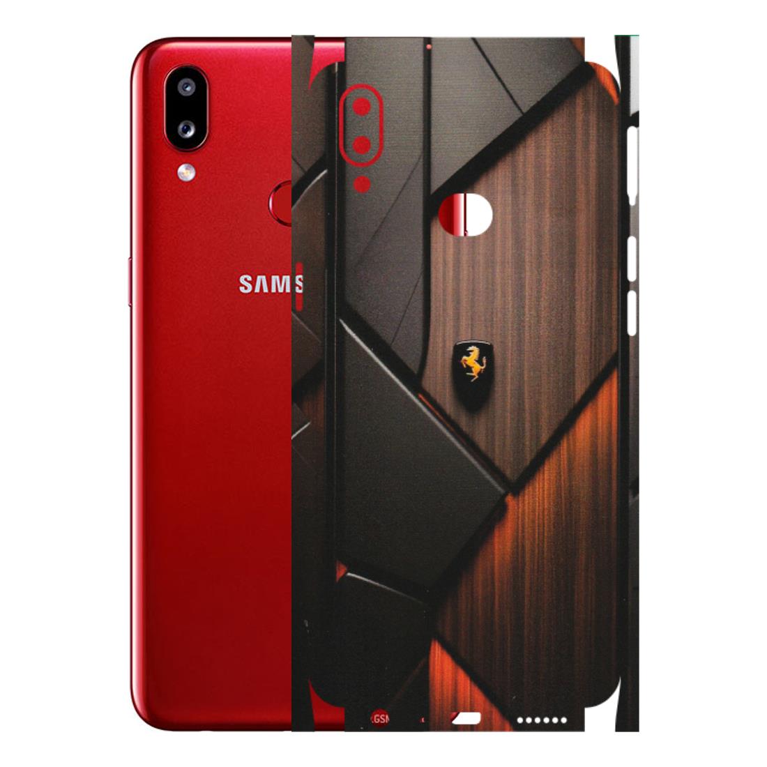 Samsung A/S Series Phone Skins (All Models) - Lambo Beauty Wood Pattern Sober - Matte Finish (M-51) Samsung Galaxy A10S