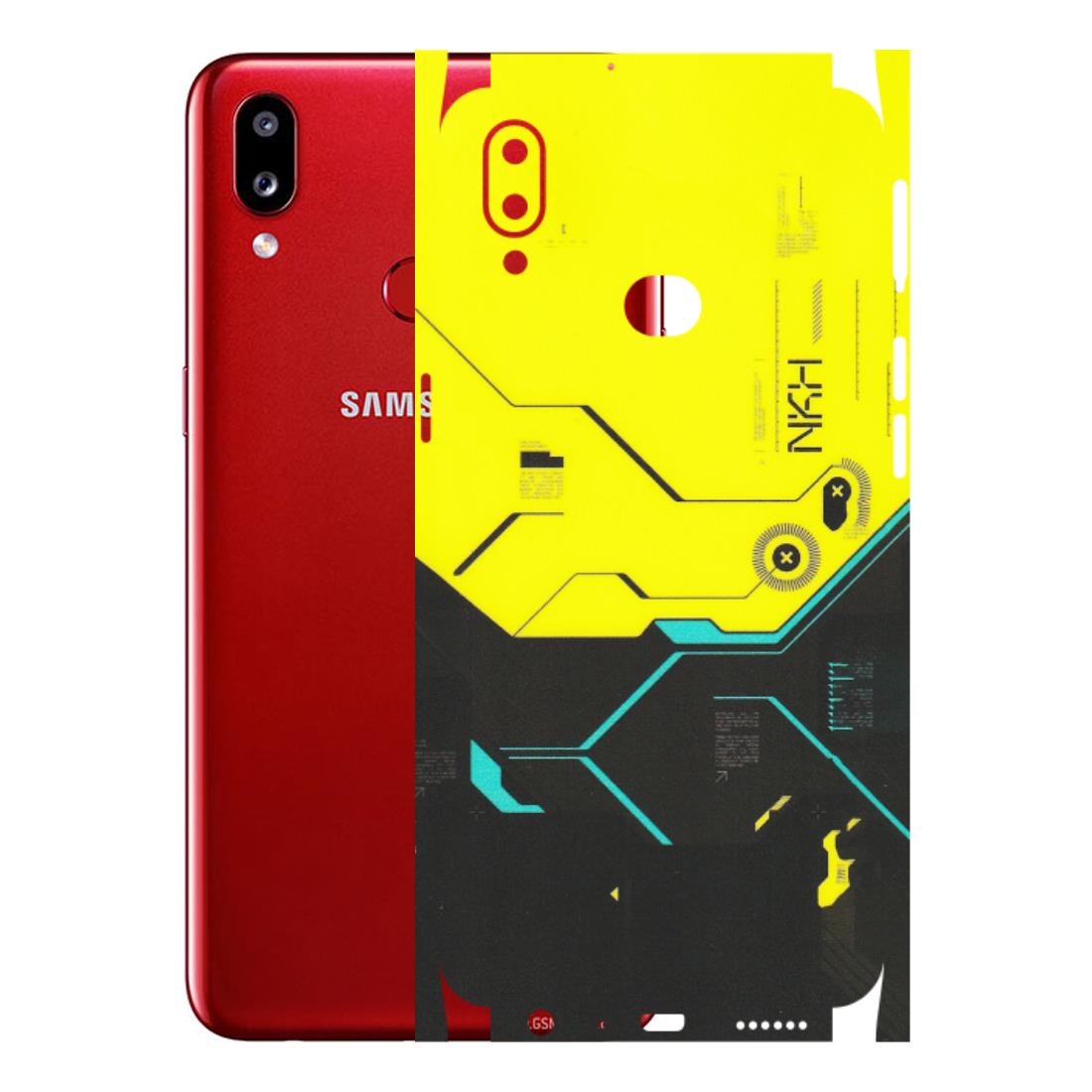 Samsung A/S Series Phone Skins (All Models) - Black Yellow Technica - Matte Finish (M-53) Samsung Galaxy A10S