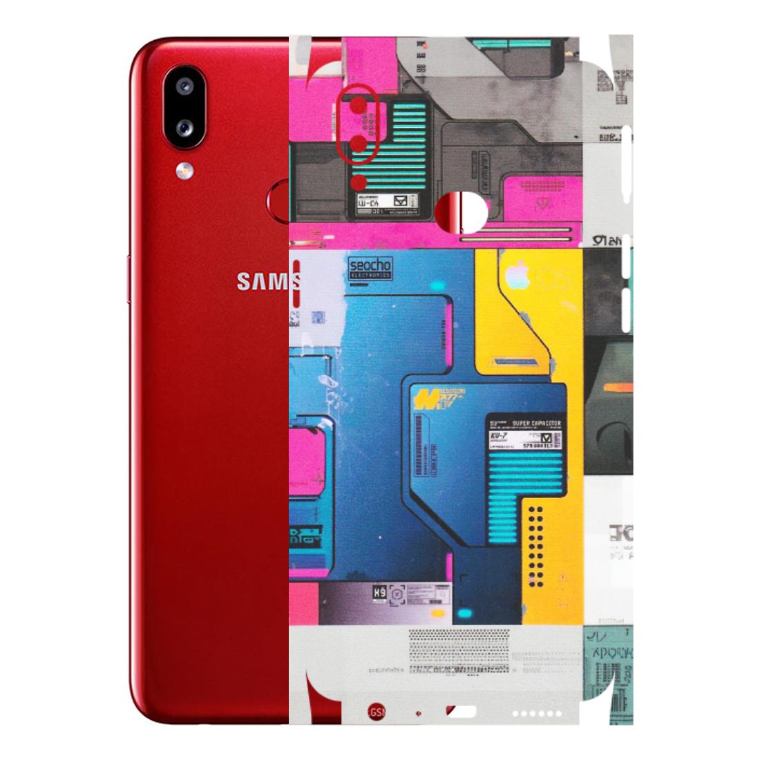 Samsung A/S Series Phone Skins (All Models) - Colourfull Motherboard Internals - Matte Finish (M-55) Samsung Galaxy A10S