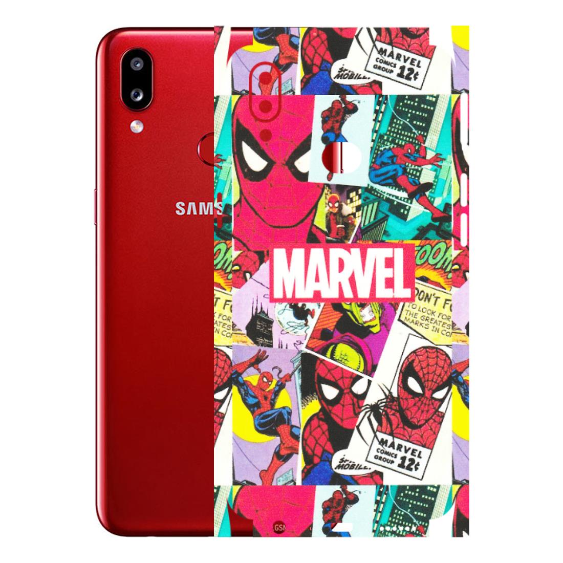 Samsung A/S Series Phone Skins (All Models) - Marvel Comic Spiderman Grafitti - Matte Finish (M-72) Samsung Galaxy A10S