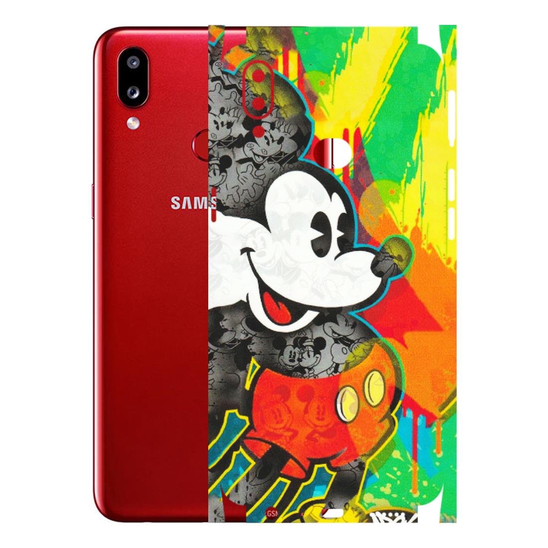 Samsung A/S Series Phone Skins (All Models) - Multiple Mickey With Colourful Texture - Matte Finish (M-84) Samsung Galaxy A10S