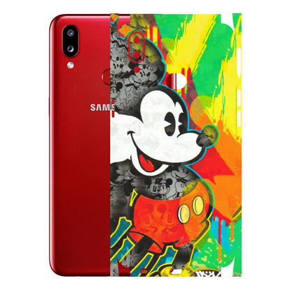 Samsung A/S Series Phone Skins (All Models) - Multiple Mickey With Colourful Texture - Matte Finish (M-84) Samsung Galaxy A10S
