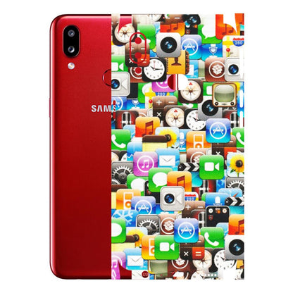 Samsung A/S Series Phone Skins (All Models) - All Apple Icons - Matte Finish (M-93) Samsung Galaxy A10S