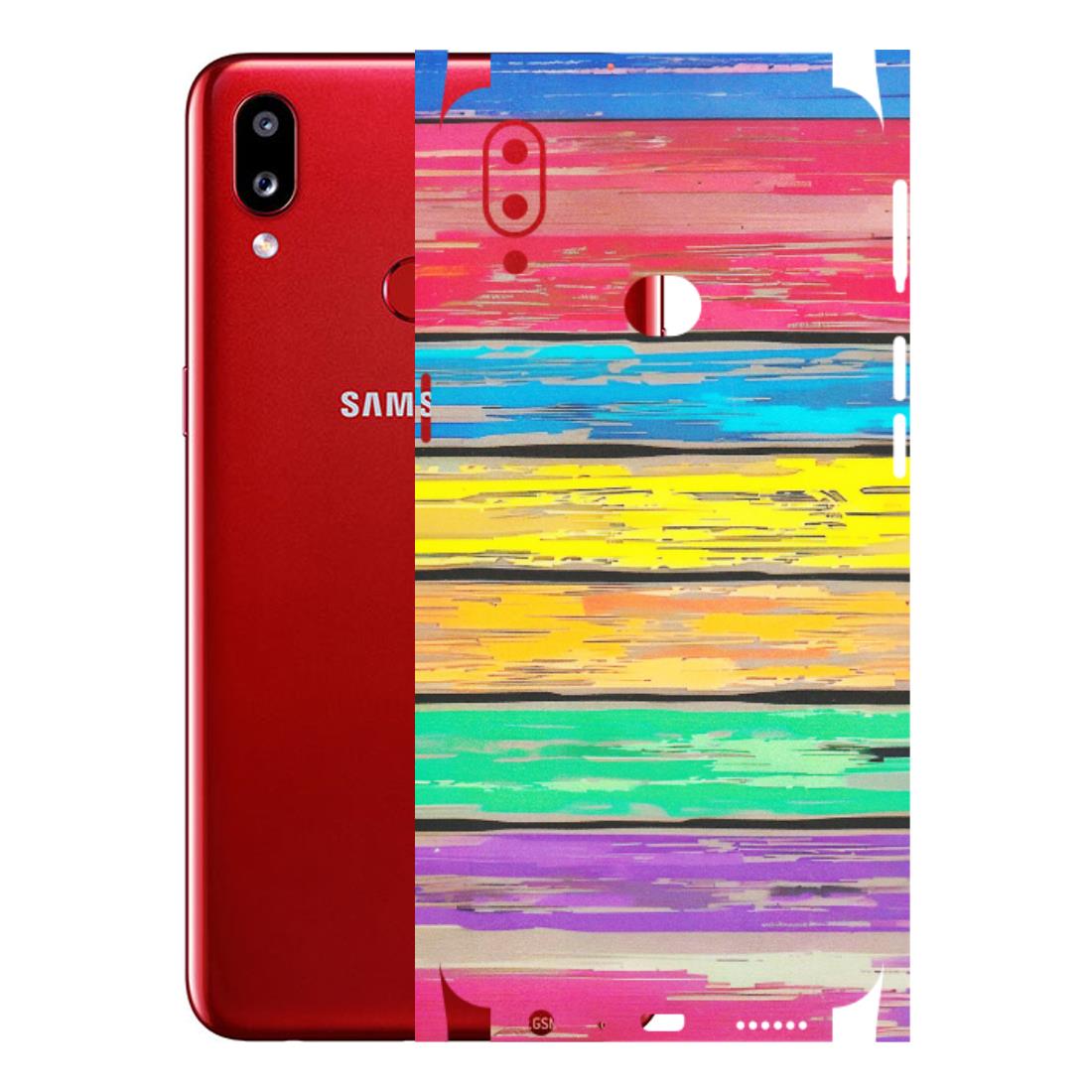 Samsung A/S Series Phone Skins (All Models) - Multi Colour Wooden Wall - Matte Finish (M-96) Samsung Galaxy A10S