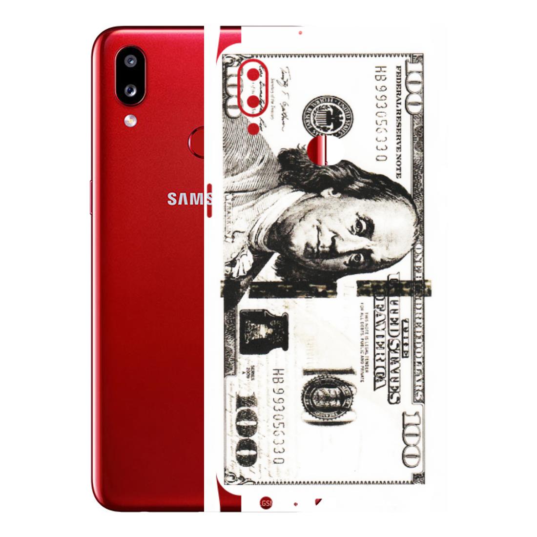 Samsung A/S Series Phone Skins (All Models) - 100 Dollar Currency - Transparent Finish (T-01) Samsung Galaxy A10S
