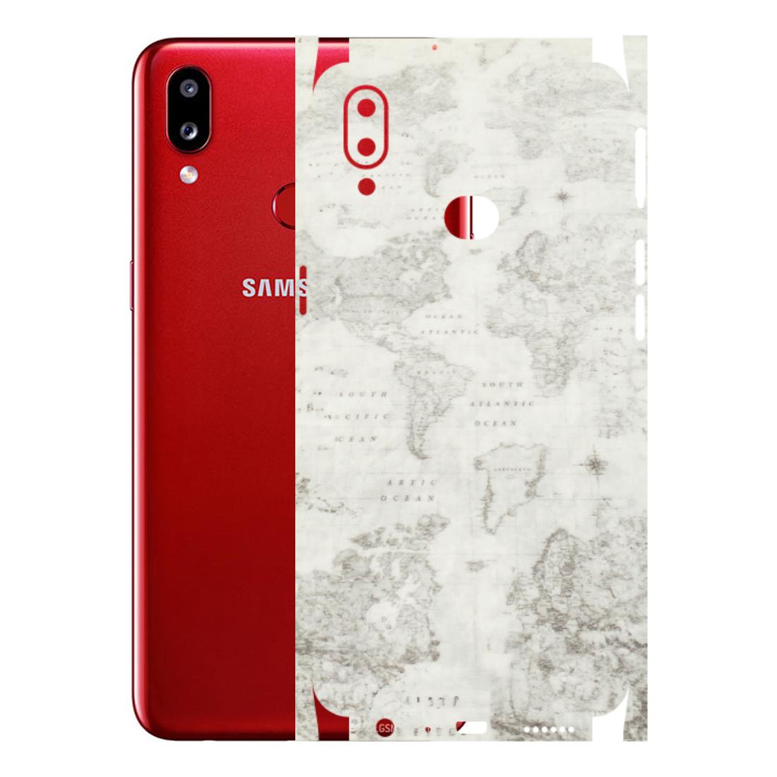 Samsung A/S Series Phone Skins (All Models) - World Travel Map - Transparent Finish (T-04) Samsung Galaxy A10S