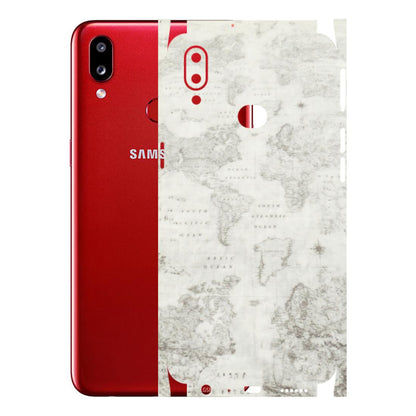 Samsung A/S Series Phone Skins (All Models) - World Travel Map - Transparent Finish (T-04) Samsung Galaxy A10S
