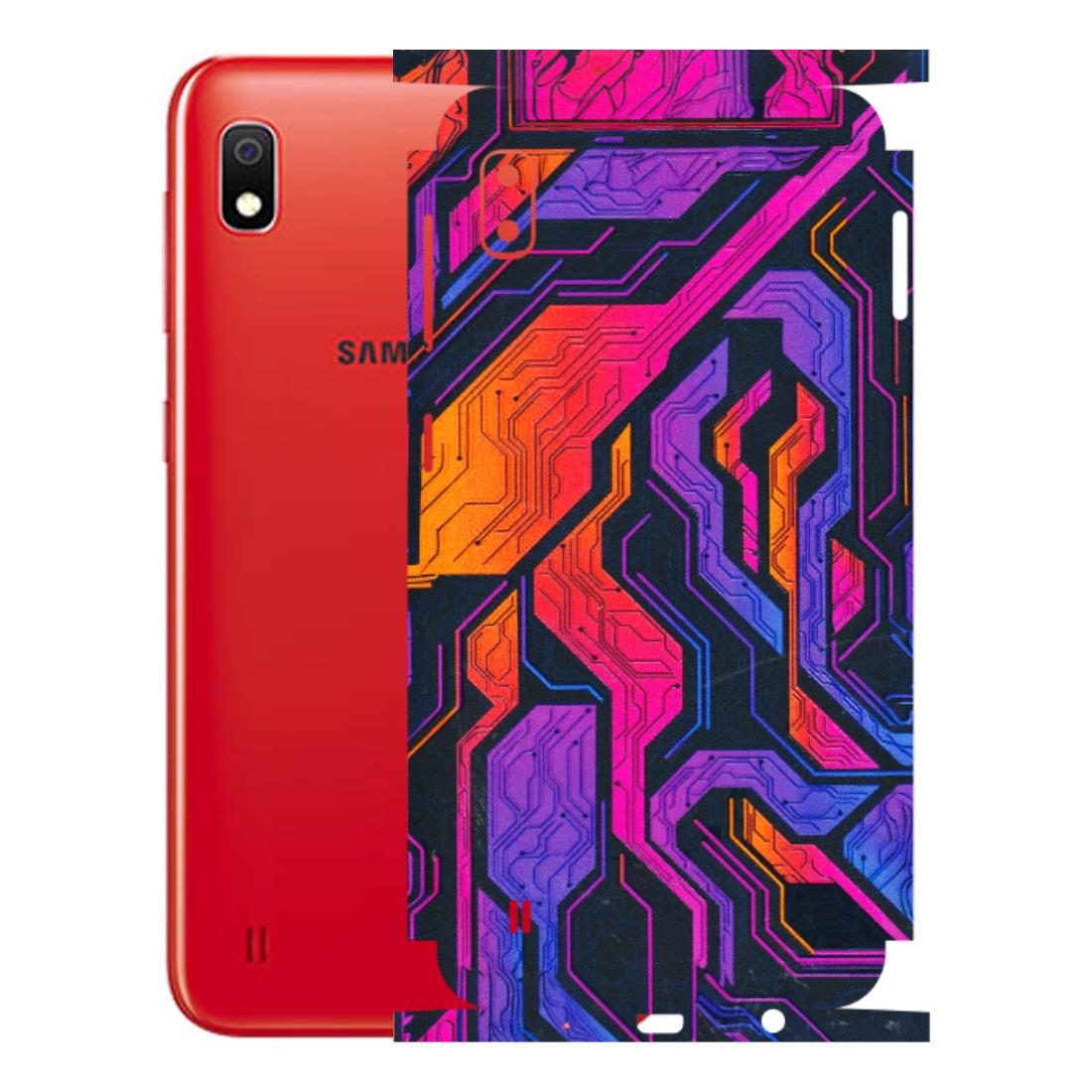 Samsung A/S Series Phone Skins (All Models) - Tech Circuits Futuristic - 3D Embossed Finish (L-07) Samsung Galaxy A10