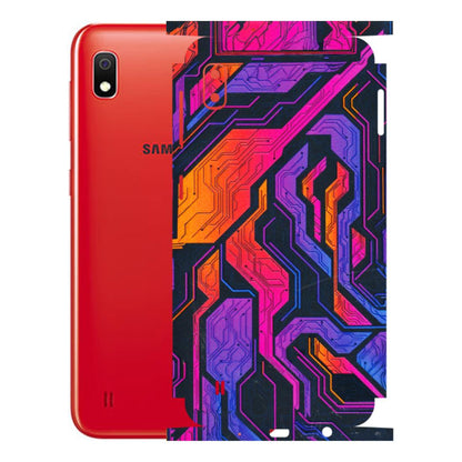 Samsung A/S Series Phone Skins (All Models) - Tech Circuits Futuristic - 3D Embossed Finish (L-07) Samsung Galaxy A10