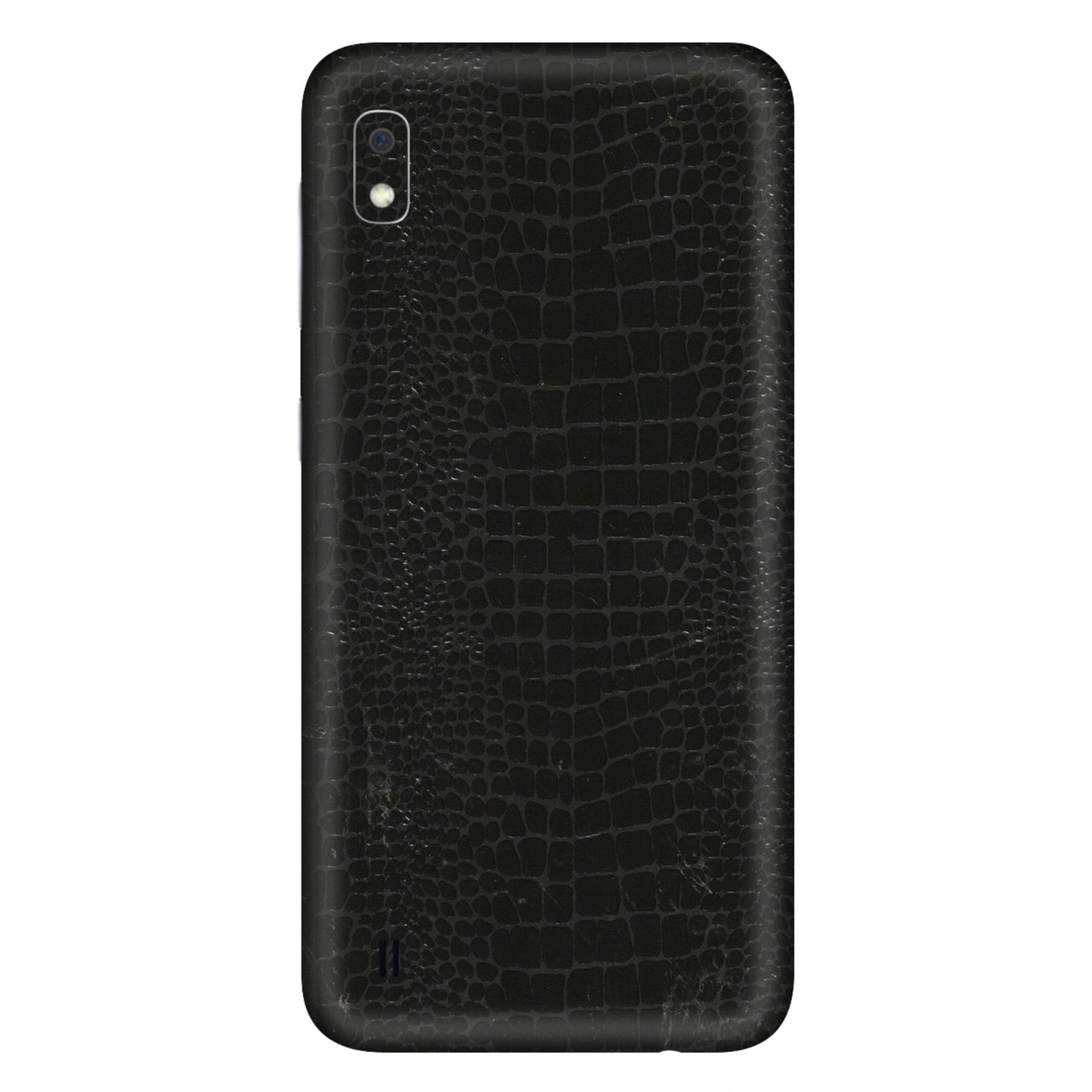 Samsung A/S Series Phone Skins (All Models) - Snake Leather Black - 3D Embossed Finish (L-107) Samsung Galaxy A10