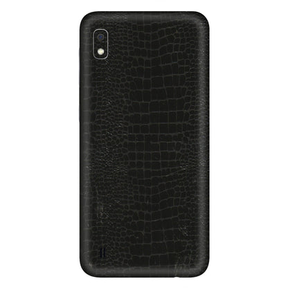 Samsung A/S Series Phone Skins (All Models) - Snake Leather Black - 3D Embossed Finish (L-107) Samsung Galaxy A10