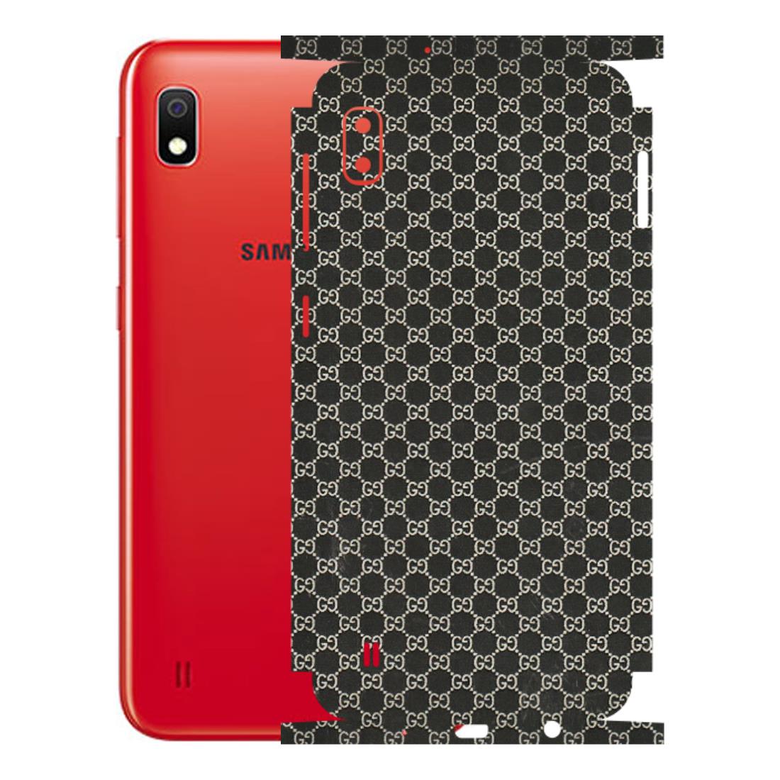 Samsung A/S Series Phone Skins (All Models) - Black G Print - 3D Embossed Finish (L-109) Samsung Galaxy A10