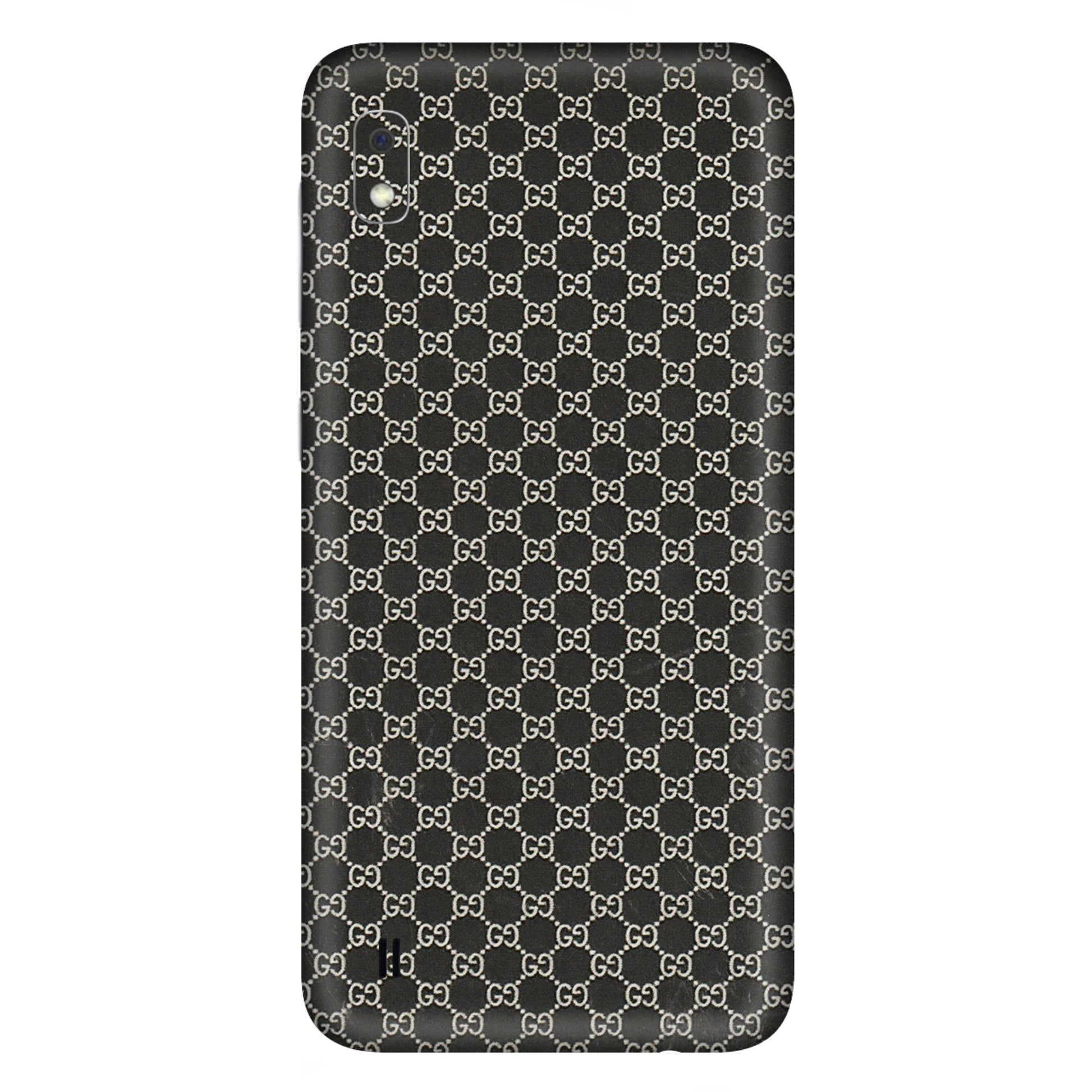 Samsung A/S Series Phone Skins (All Models) - Black G Print - 3D Embossed Finish (L-109) Samsung Galaxy A10