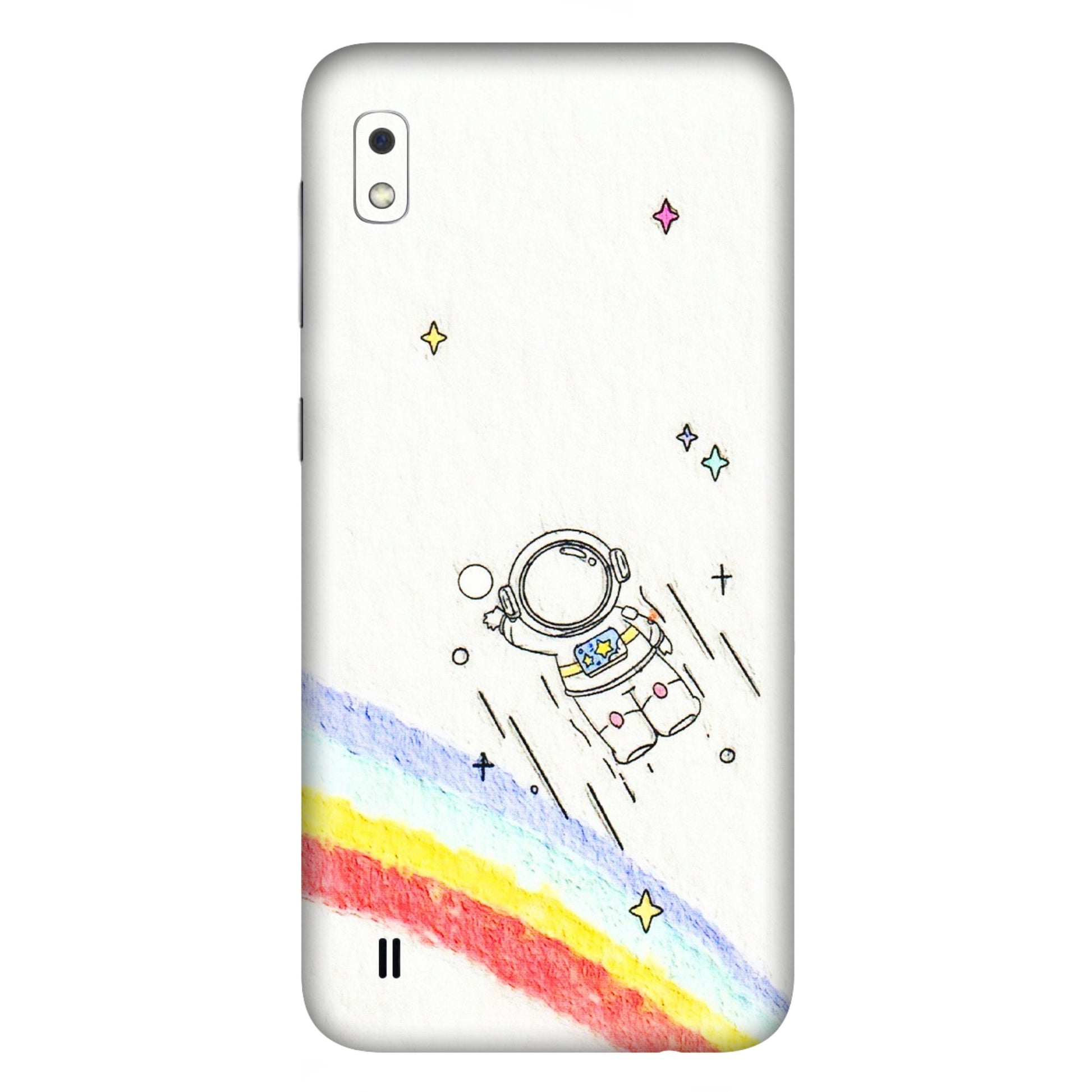 Samsung A/S Series Phone Skins (All Models) - Milkyway Astronaut - 3D Embossed Finish (L-110) Samsung Galaxy A10
