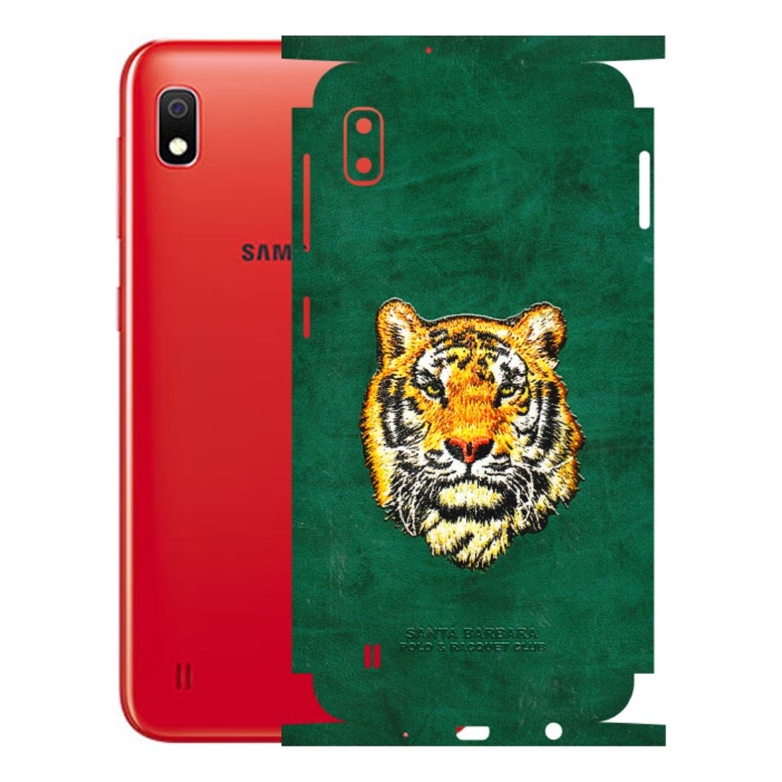 Samsung A/S Series Phone Skins (All Models) - Leather Feel Tiger - 3D Embossed Finish (L-111) Samsung Galaxy A10