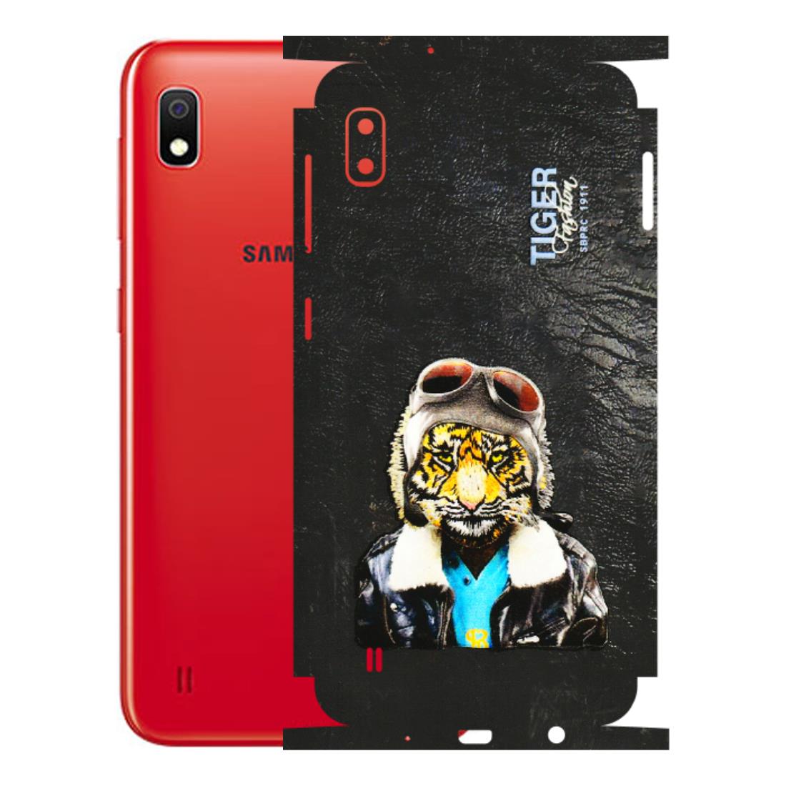 Samsung A/S Series Phone Skins (All Models) - Rider Tiger - 3D Embossed Finish (L-113) Samsung Galaxy A10