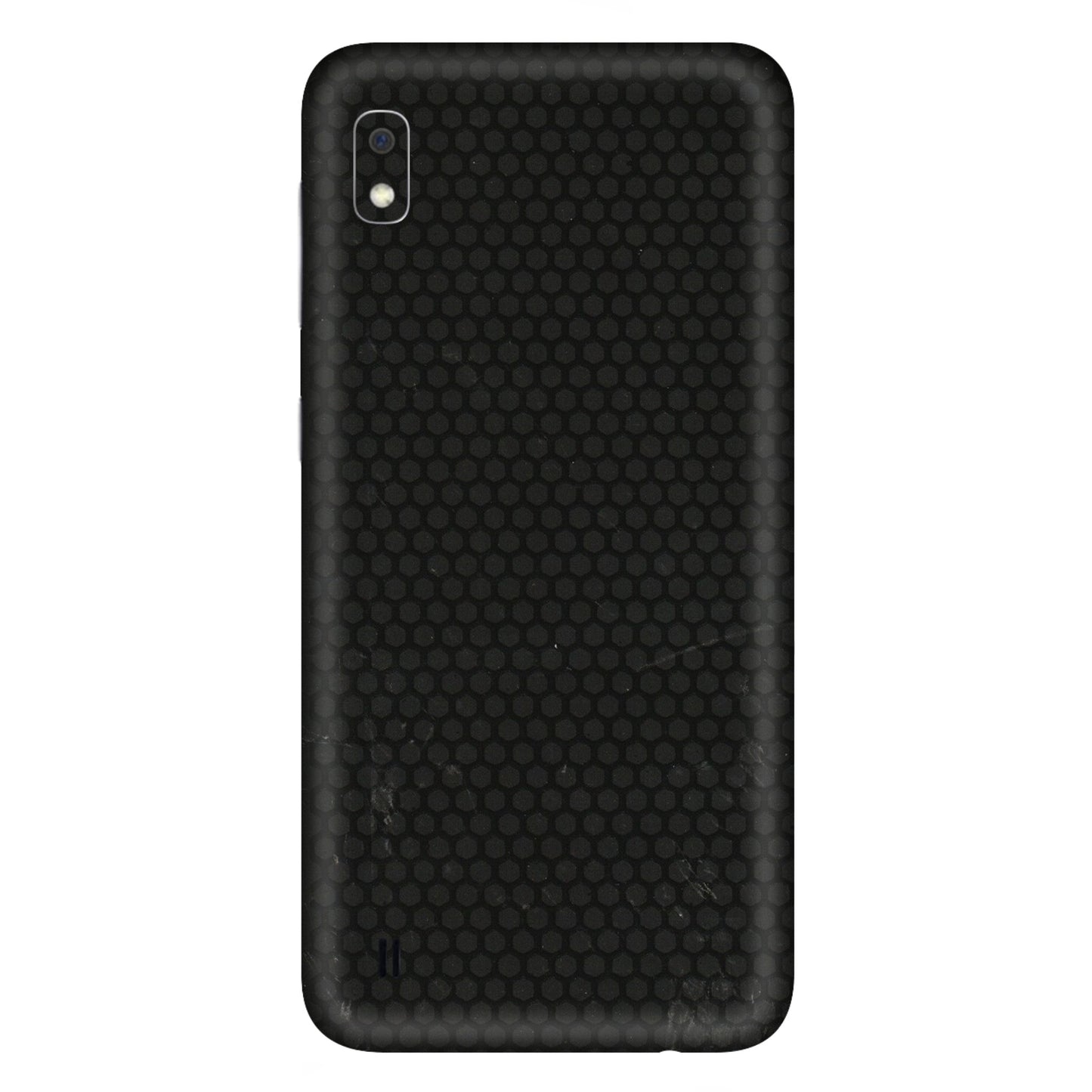 Samsung A/S Series Phone Skins (All Models) - Black honeycomb - 3D Embossed Finish (L-114) Samsung Galaxy A10