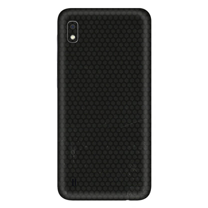 Samsung A/S Series Phone Skins (All Models) - Black honeycomb - 3D Embossed Finish (L-114) Samsung Galaxy A10