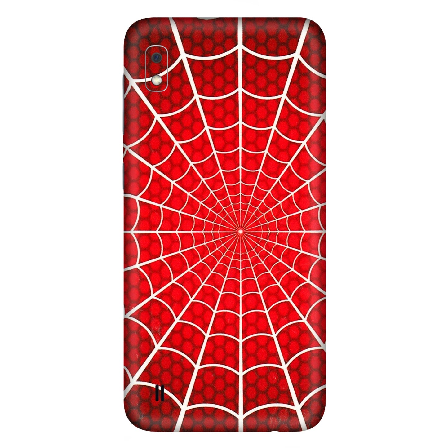 Samsung A/S Series Phone Skins (All Models) - Classic Spidey Web - 3D Embossed Finish (L-115) Samsung Galaxy A10