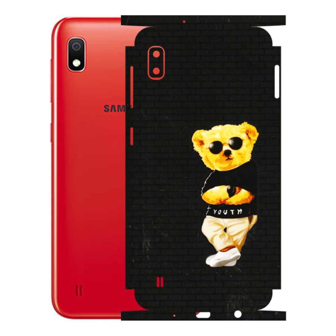 Samsung A/S Series Phone Skins (All Models) - Classy Teddy Bear - 3D Embossed Finish (L-116) Samsung Galaxy A10
