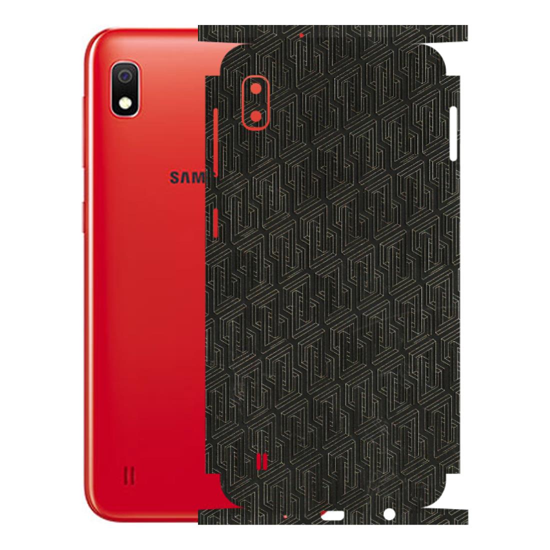 Samsung A/S Series Phone Skins (All Models) - Black Abstract Pattern - 3D Embossed Finish (L-117) Samsung Galaxy A10