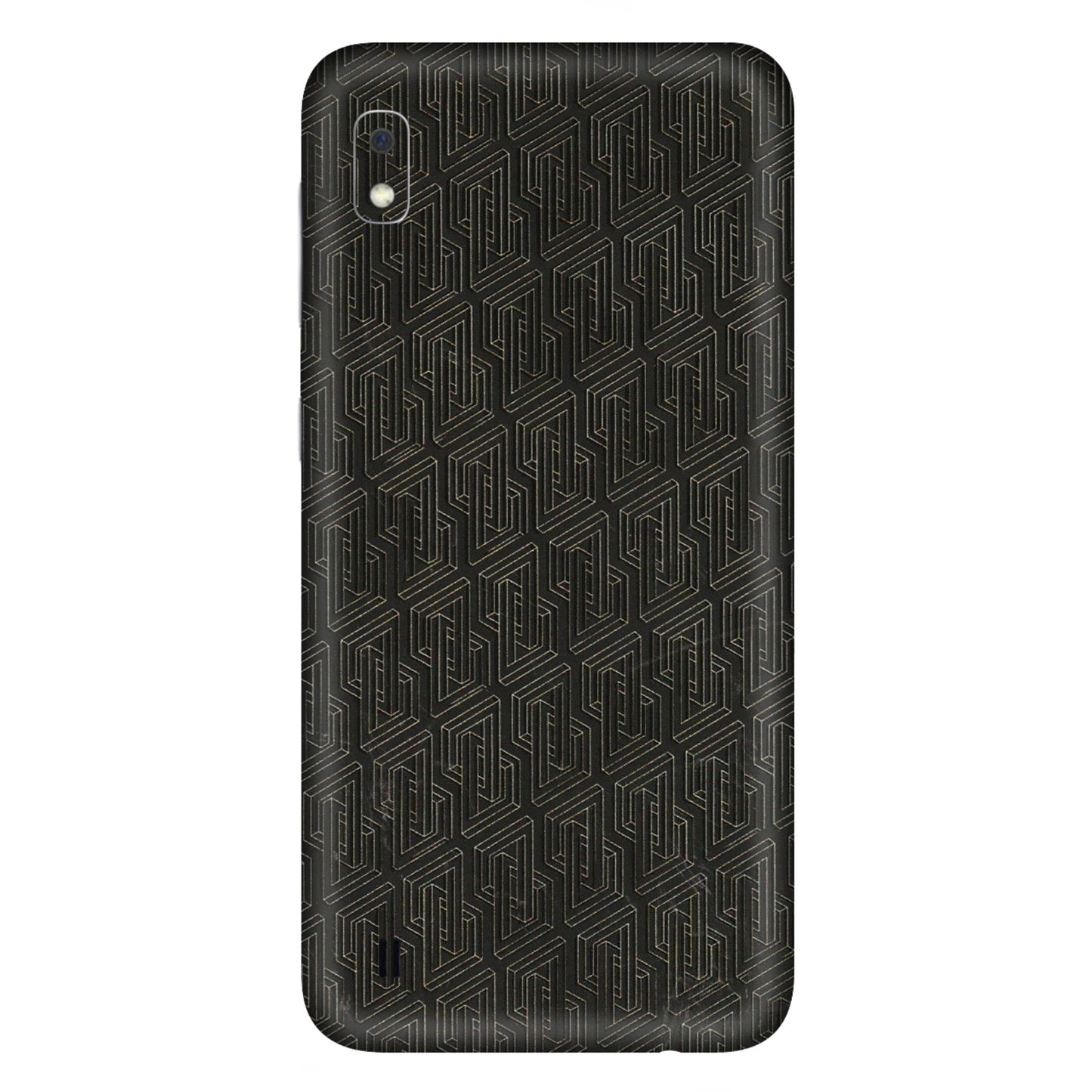 Samsung A/S Series Phone Skins (All Models) - Black Abstract Pattern - 3D Embossed Finish (L-117) Samsung Galaxy A10