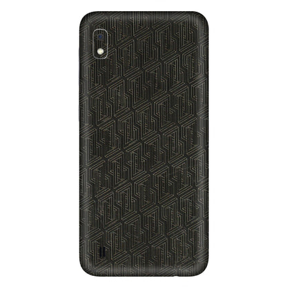 Samsung A/S Series Phone Skins (All Models) - Black Abstract Pattern - 3D Embossed Finish (L-117) Samsung Galaxy A10