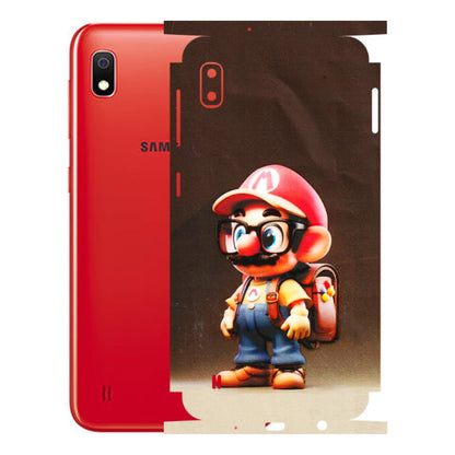 Samsung A/S Series Phone Skins (All Models) - Little Mario - 3D Embossed Finish (L-119) Samsung Galaxy A10