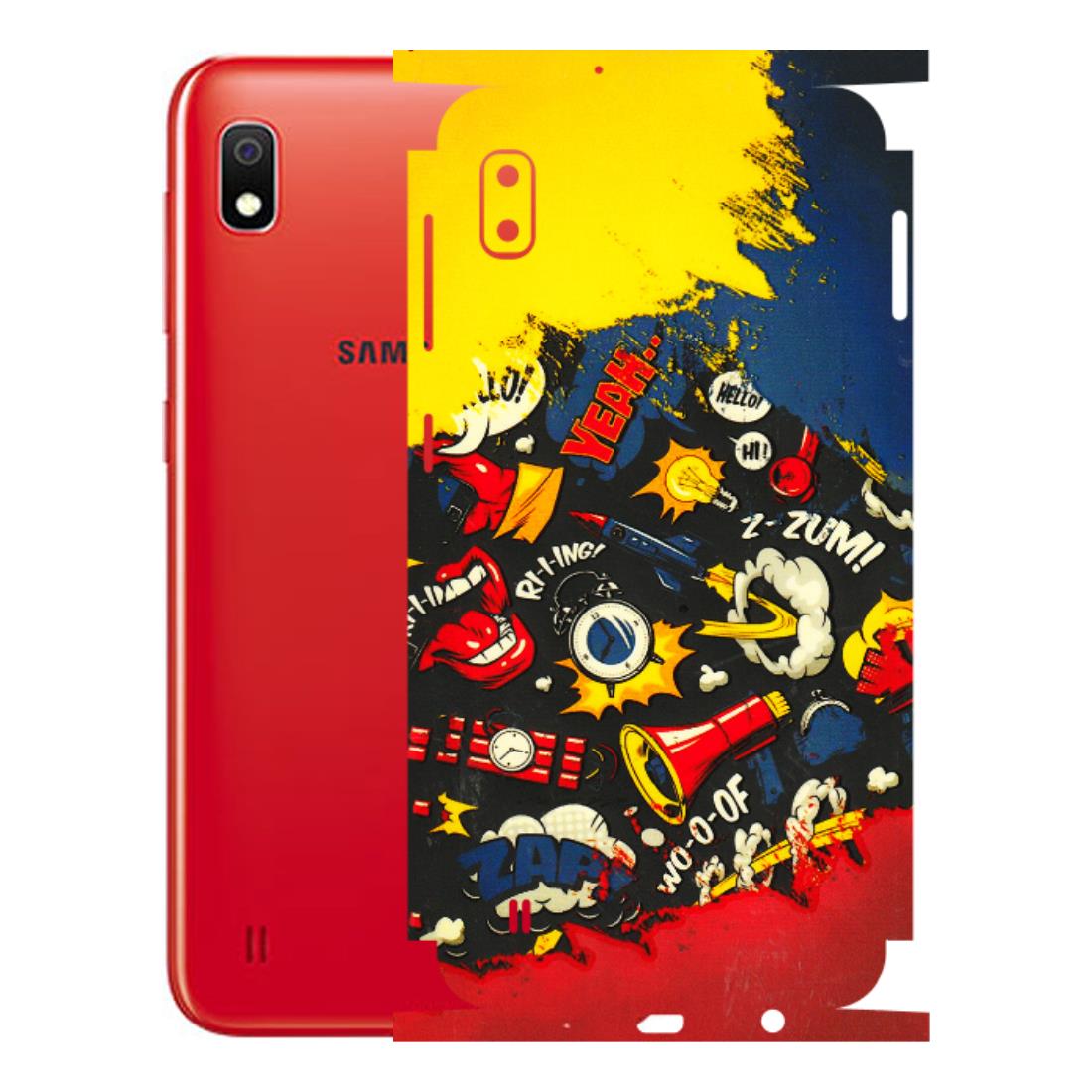 Samsung A/S Series Phone Skins (All Models) - Pacific Doodle Art - 3D Embossed Finish (L-120) Samsung Galaxy A10