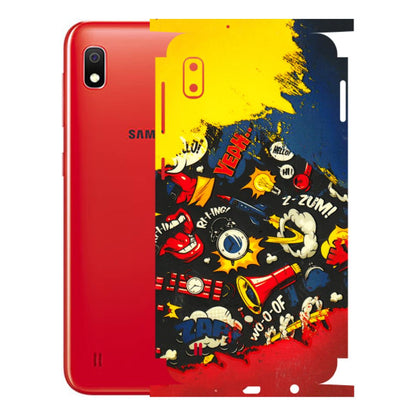 Samsung A/S Series Phone Skins (All Models) - Pacific Doodle Art - 3D Embossed Finish (L-120) Samsung Galaxy A10