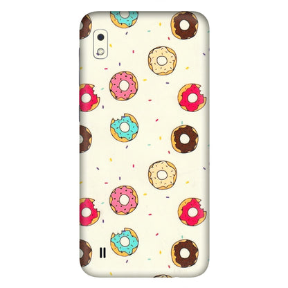 Samsung A/S Series Phone Skins (All Models) - Mini Donuts Doodle Art - 3D Embossed Finish (L-122) Samsung Galaxy A10