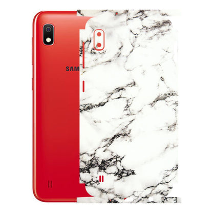 Samsung A/S Series Phone Skins (All Models) - Black and White Marble Texture - 3D Embossed Finish (L-124) Samsung Galaxy A10