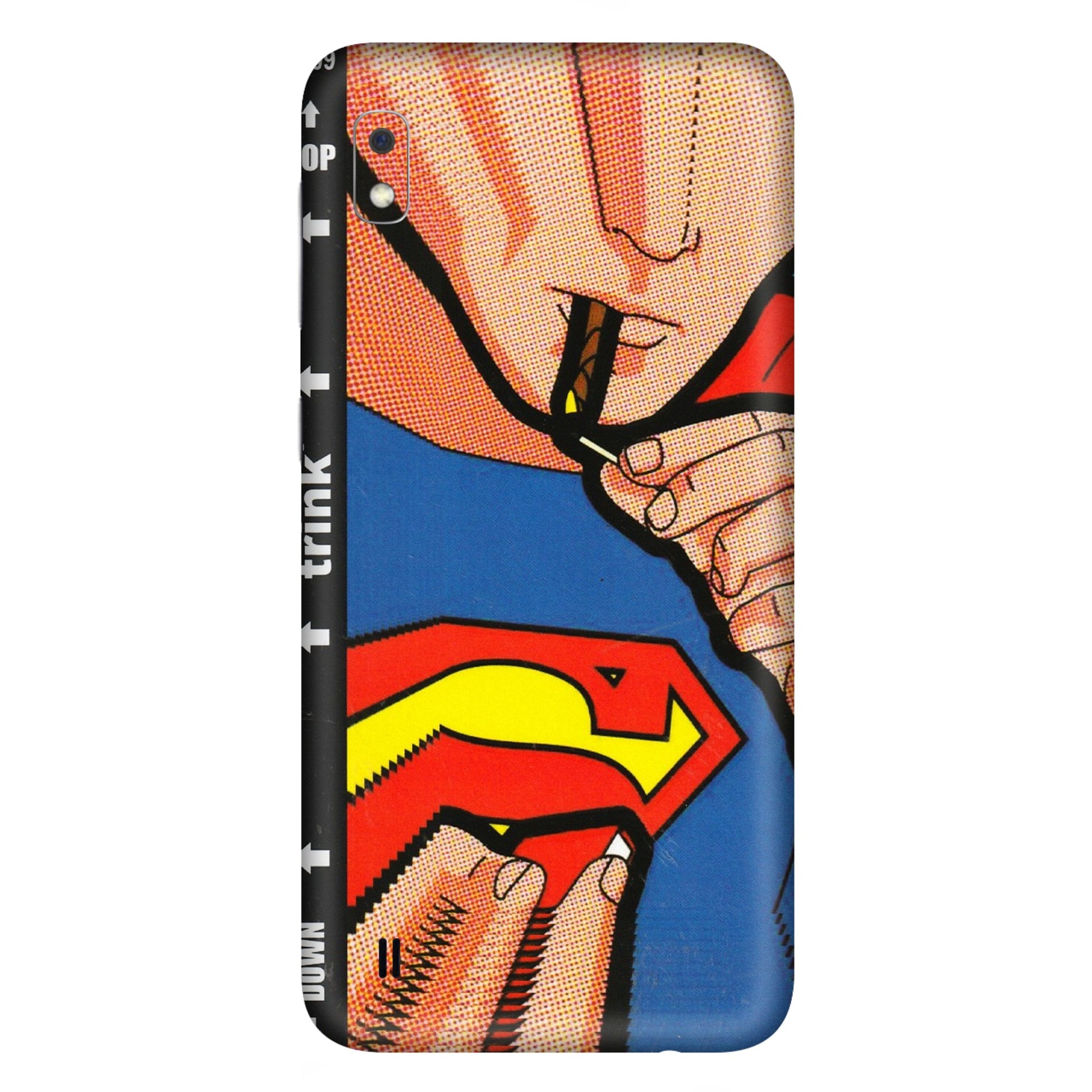 Samsung A/S Series Phone Skins (All Models) - Superman Sutta - 3D Embossed Finish (L-130) Samsung Galaxy A10